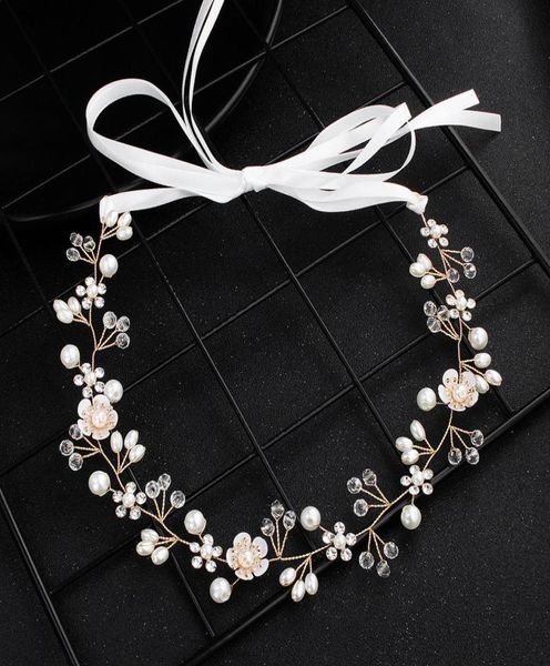 

headpieces for wedding bridal bridesmaid gold handmade rhinestone pearls hairband headband luxury hair accessories fascinators tia8203372, Silver