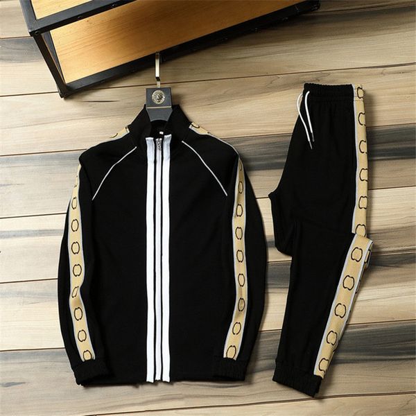 

men's tracksuits 2023 autumn casual sports suit stand up collar zipper shirt and pants two piece outdoor jogging wear 230630, Gray