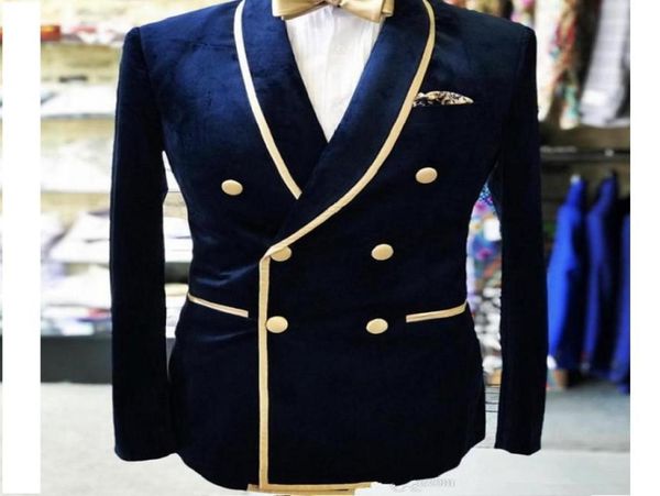 

real po one piece doublebreasted shawl lapel nvay velvet wedding groom tuxedo men party blazer only one prom business jacket8466694, Black;gray