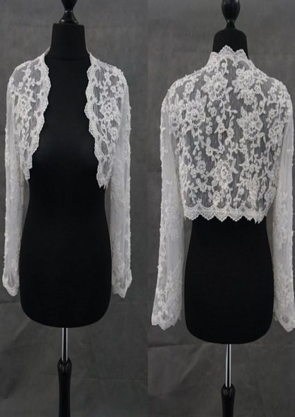 

modest ivory bridal wraps long sleeves bridal coat lace jackets pearls wedding capes wraps bolero jacket wedding dress wraps plus 4062756, White