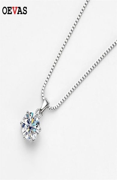 

pendant necklaces oevas real d color bridal necklace 100 925 sterling silver wedding party fine jewelry gift whole 2211048122229