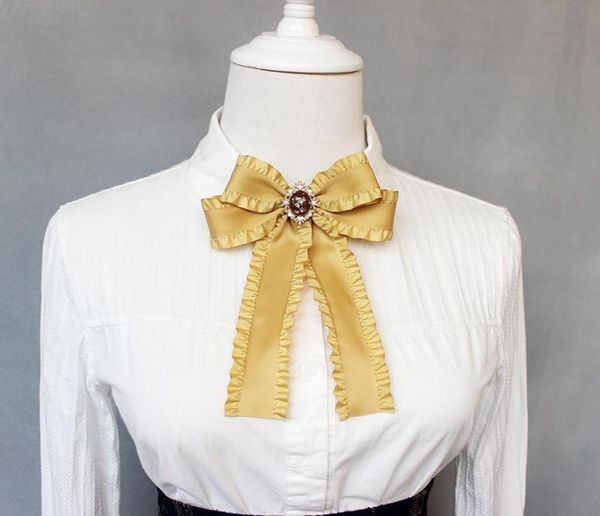 

bow ties elegant men women neck collar shirt tie rhinestone crystal alloy wedding business christmas necktie uniform bowtie access2692009, Black;gray