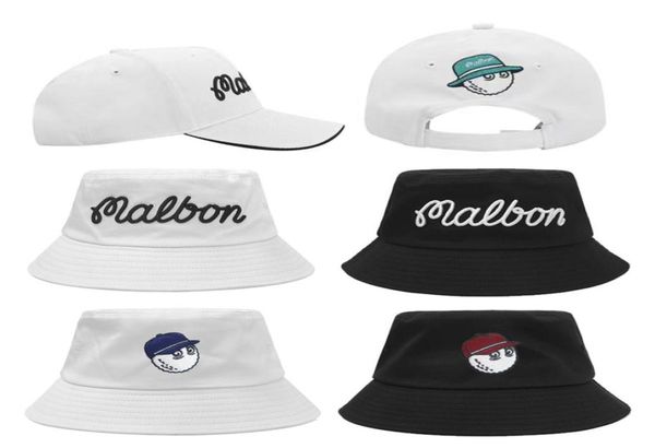 

embroidery golf hat universal for men and women sports baseball cap breathable golf bucket hat 2207045401936, Black;white