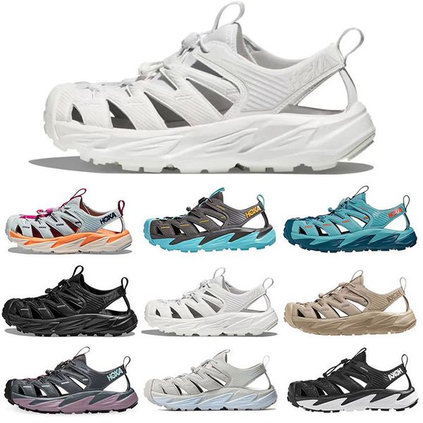 

hoka one one hopara sandals designer mens women beach hokas slippers white black blue brown navy summer slides for men and women
