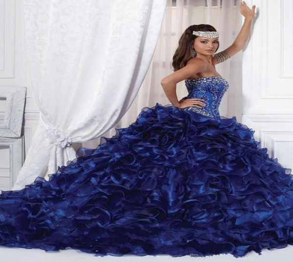 

fascinating beading ball gowns organza party gowns vestido de festa 2018 new arriving dark blue off the quinceanera dresses4482459, Blue;red