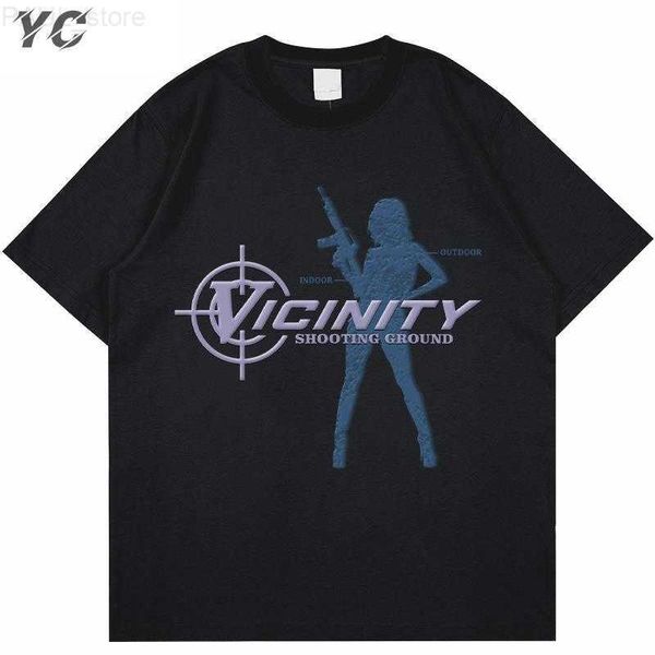 

men's t-shirts oversized men's t-shirt gothic graphic summer cotton y2k aesthetic print short sleeve tee korean fashion clothes s, White;black