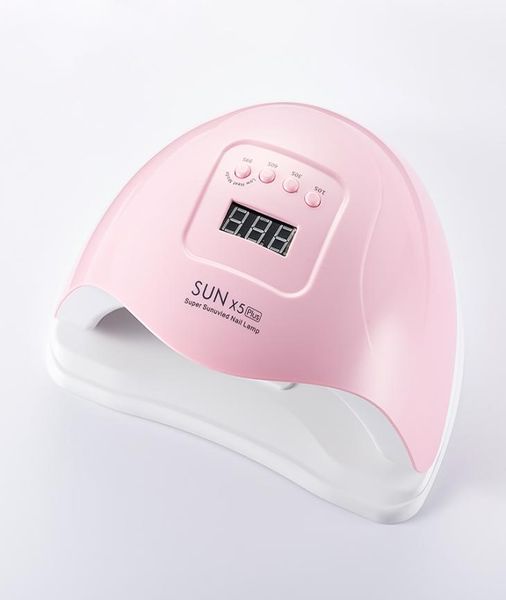 

sunx5 plus 80w gel led nail lamp dryer gel nail polish led uv light with 3 timers professional nail art tools1189107, Silver