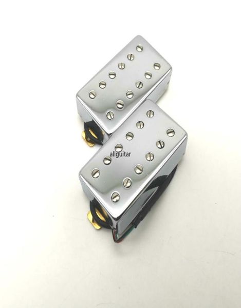 

rare chrome cover electric guitar pickup double row screw humbucker 4c guitar pickups5222273