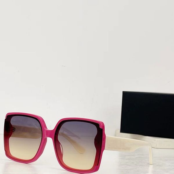 

new fashionable sunglasses designer men and women square cross letter sunglasses 6304 multi-color combination with high-end glasses case, White;black