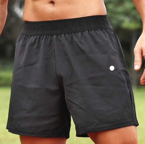 

lulu shorts men yoga sports shorts outdoor fitness quick dry lululemens solid color casual running lulu quarter pant lulusss fashion, Gray