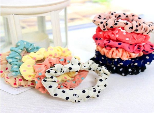 

10pcslots girl elastic hair band ponytail holder hair accessories styling braiding tools headwear rope scrunchy for women2848861, Brown