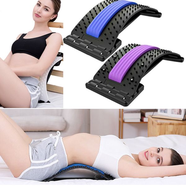 

back massager magnetotherapy multilevel adjustable stretcher waist neck fitness lumbar cervical spine support pain relief 230629