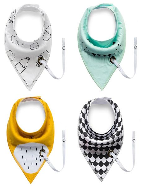 

infant baby saliva towel double buttons adjustable kids pinafore dribble triangle bibs bavoir towel baberos for newborn8639640