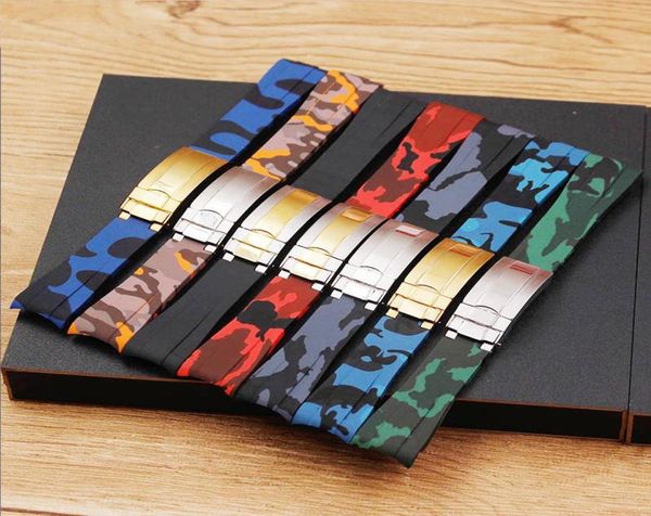 

watch bands accessories silicone strap applies to explorer for black and green water ghost ditonna yacht rubber 20mmwatch bandswat8981863, Black;brown