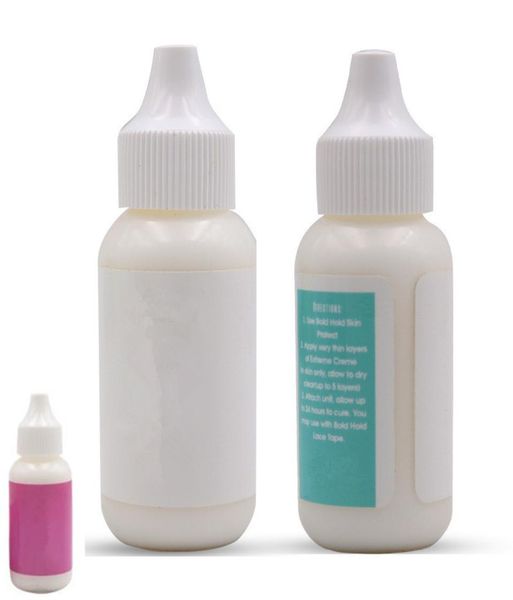 

brand hold glue 13oz adhesive for lace wigs lace headgear glue wig glue ship 3pcs6727049, Black;brown
