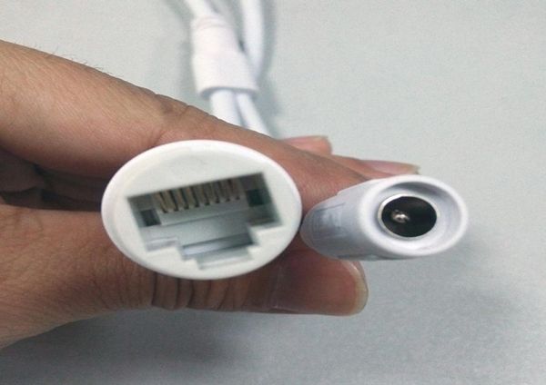 

2pcs cctv poe ip network camera pcb module video power cable rj45 connector with terminlas network rj45 power port connector3174301