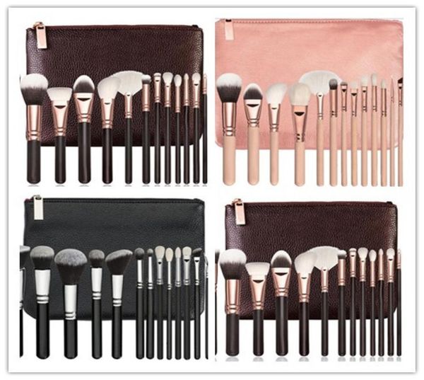 

brand 15pcsset brush with pu bag makeup professional brush for powder foundation blush eyeshadow eyeliner blending pencil5525318
