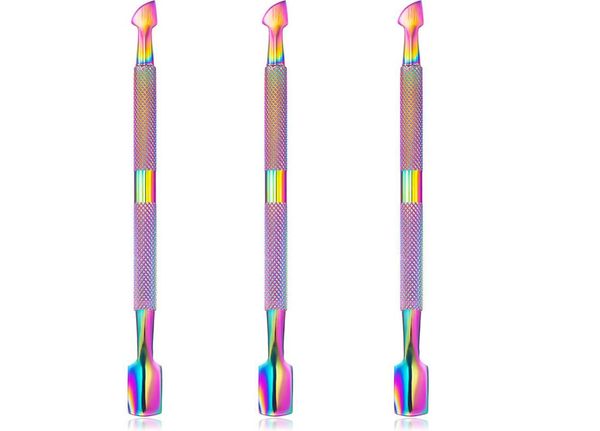 

wholes cuticle pusher cutter remover stainless steel colorful5537473