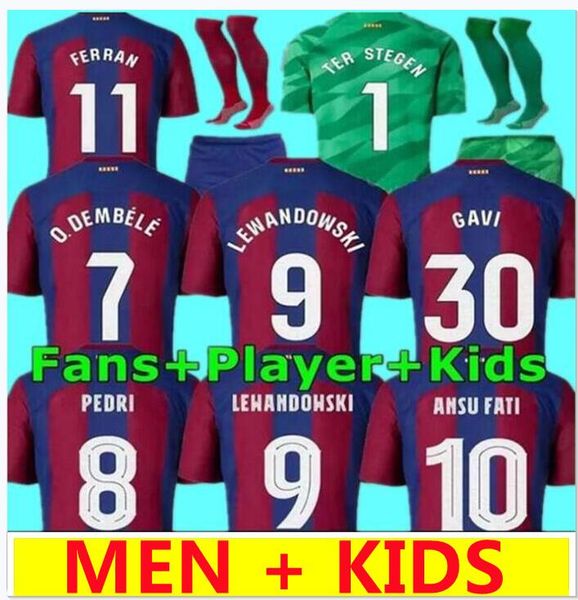 

23 24 pedri lewandowski soccer jerseys 4th gavi 6 camiseta de futbol ferran 2023 2024 fc ansu fati raphinha barcelona eric football shirt me, Black;yellow