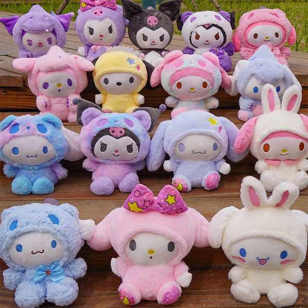 

cartoon kawali kuromi plush toys my melody cinnamoroll pillow soft stuffed dolls for kids birthday gifts lt0064