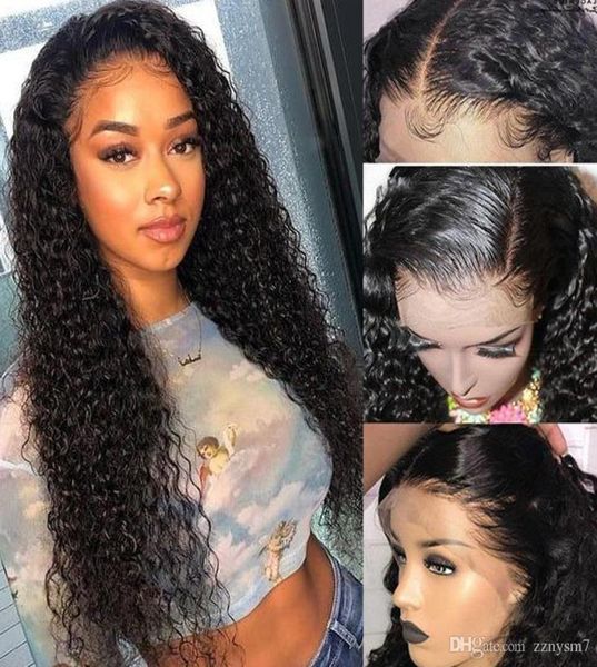 

deep curly human hair wig lace front human hair wigs for black women preplucked glueless brazilian front lace wig remy 13x44193731