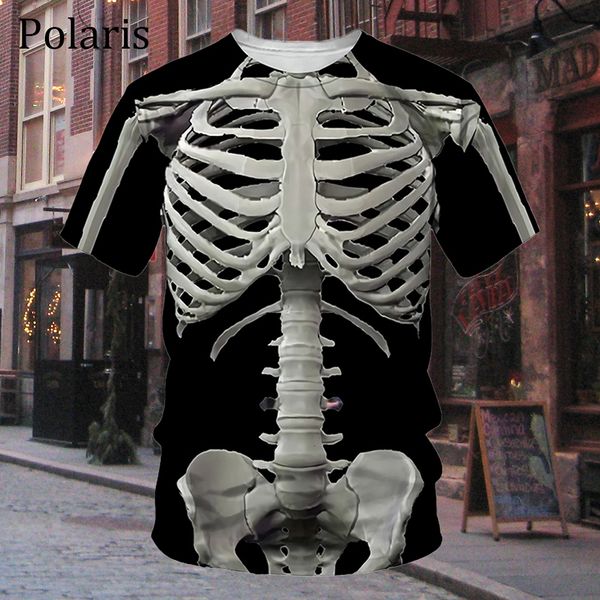 

men's t-shirts horror skeleton skull t shirt 230630, White;black