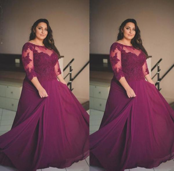 

grape prom dress dubai arabic a line long sleeves lace formal holidays wear graduation evening party gown custom made plus size3387558, Black