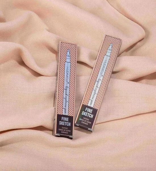 

new makeup liquid eyebrow pen music flower eyebrow enhancer 3 colors double head eyebrow enhancer waterproof dhl 9074371