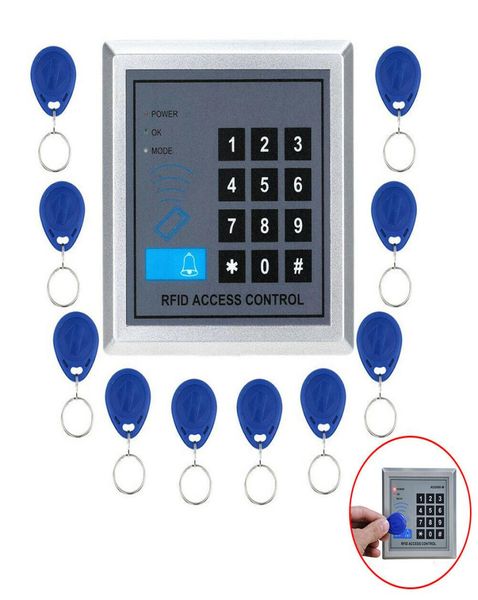 

10 keys 500 user ad2000m security rfid proximity entry door lock control system1919567