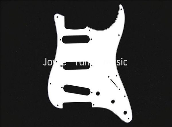 

white 3 ply electric guitar pickguard for fender strat style electric guitar2555243