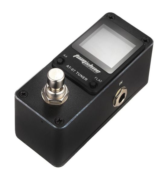 

aroma at07 9v black mini chromatic tuner effect pedal mini single electric guitar effects9817824