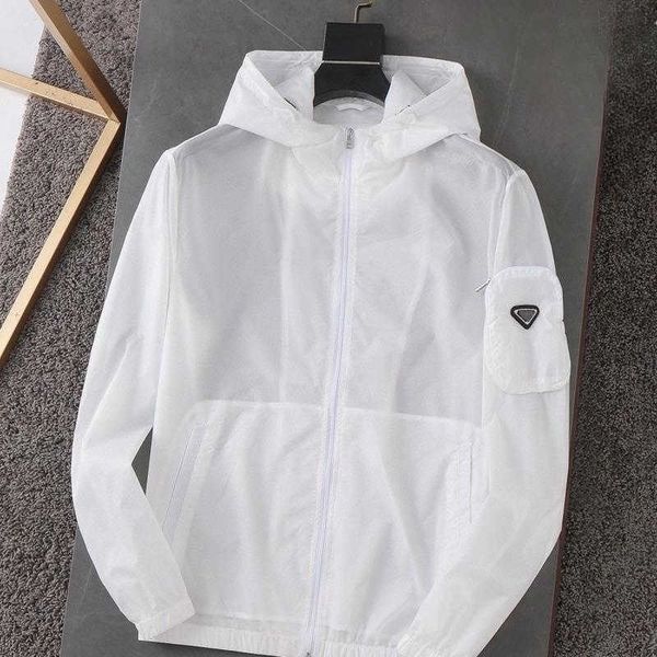

lightweight zipper jacket designer jacket summer sun protection clothing cardigan hooded coat men women quick-drying breathable tracksuit, Black;brown