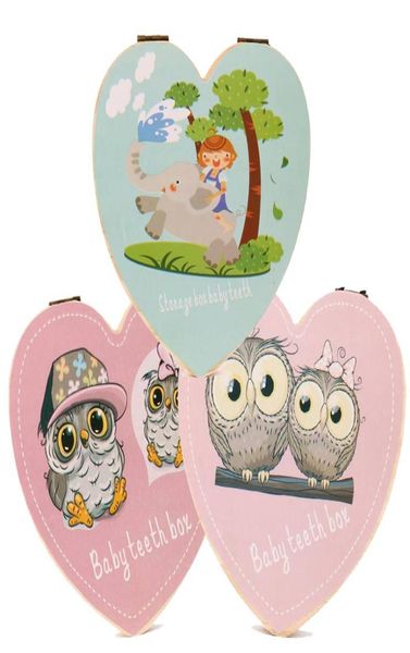 

fallen tooth box storage english text baby boy girl wood case save milk teeth collection organizer holder2139454