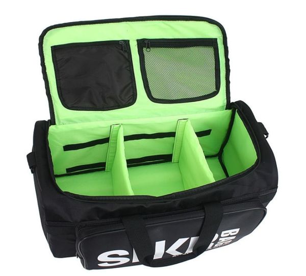 

men women gym bag for sneaker shoes 3 compartment packing organizer waterproof nylon sport travle duffel bags stuff sacks shoulder5011523