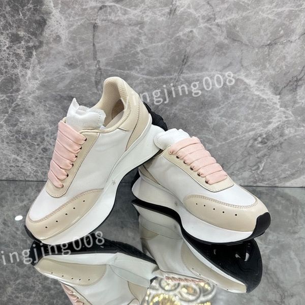 

2023 luxurys men women casual shoe canvas sneaker platform triple lace up canva fashion chaussure size 35-46 xinshidai230404, Black