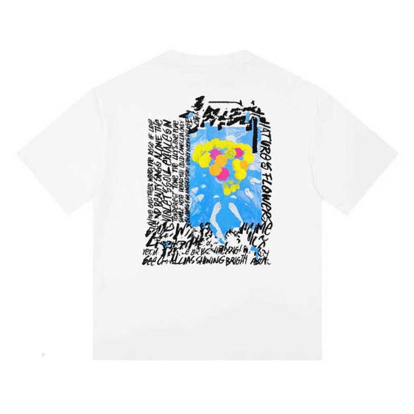 

stussys shirt ice cream niche trendy summer casual cotton dice pattern tshirt loose fitting couple short sleeved t-shirt for mens womens run, White;black