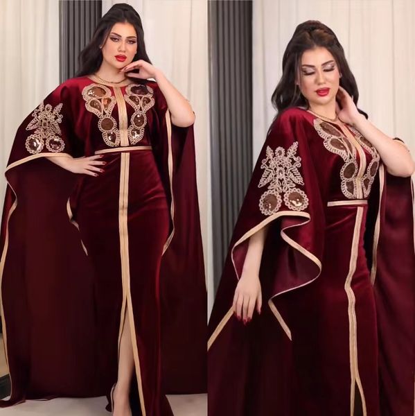 

flare long sleeves lace mother of the bride dresses red velvet lace applique beaded knee length party gowns mother formal wear plus size ara, Black;red