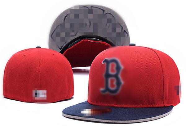 

wholesale 22 styles red sox b letter baseball caps man bone women chapeu outdoor gorras men fitted hats hh-6.30, Blue;gray