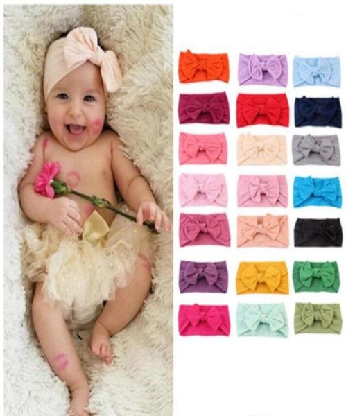 

baby headbands bohemian children hair band baby bow knotted hair band solid color elastic hair band5861973, Slivery;white
