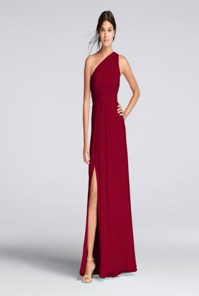 

long oneshoulder crinkle chiffon dress f18055 champagne wedding party dress evening dress formal dresses vestidos de festa4530015, White;pink