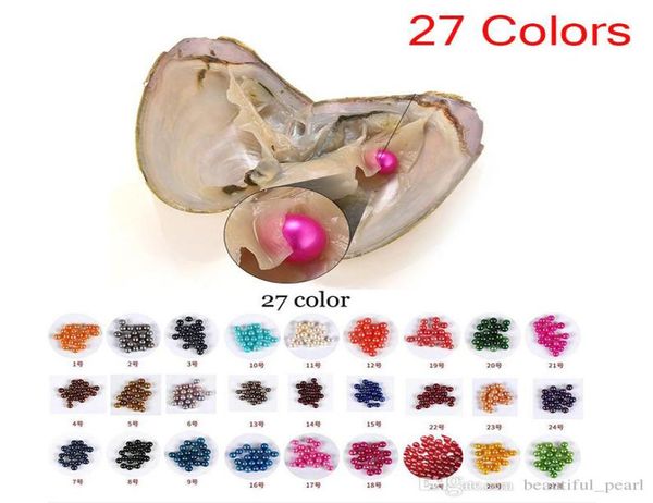 

2020 freshwater pearls in oysters 27 colors pearls oyster pearls with vacuumpacking luxury jewelry birthday gift for women gift s1415610, White