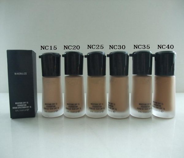 

6pcs makeup moisture spf 15 foundation 30 ml01233703868