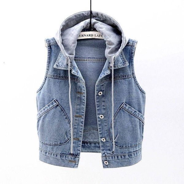

waistcoat spring autumn student big girl kid women denim vest coat sleeveless hoodies short jacket jeans casual female 230630, Camo