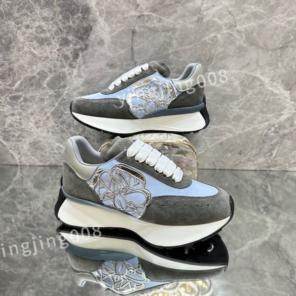 

2023 men women casual shoe canvas sneaker platform triple lace up canva fashion chaussure size 35-46 xinshidai230404, Black