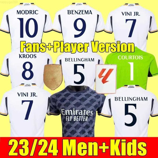 

2023 bellingham vini jr soccer jerseys real tchouameni 23 24 football shirt joselu camavinga alaba rodrygo long sleeve camisetas men kids ki, Gray