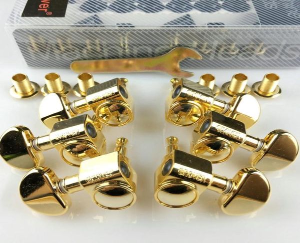 

1set 3r3l gold guitar machine heads tuners gold with original packaging5283530