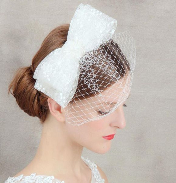 

2019 white face veil simple layers tulle wedding veil big bow bird cage wedding accessories bridal veils for wedding dress br1356025, Black