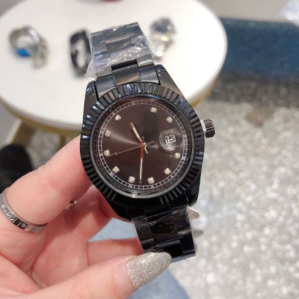 

man watch designer watch watch 36mm imported quartz movement man sapphire waterproof sports watch, Slivery;brown