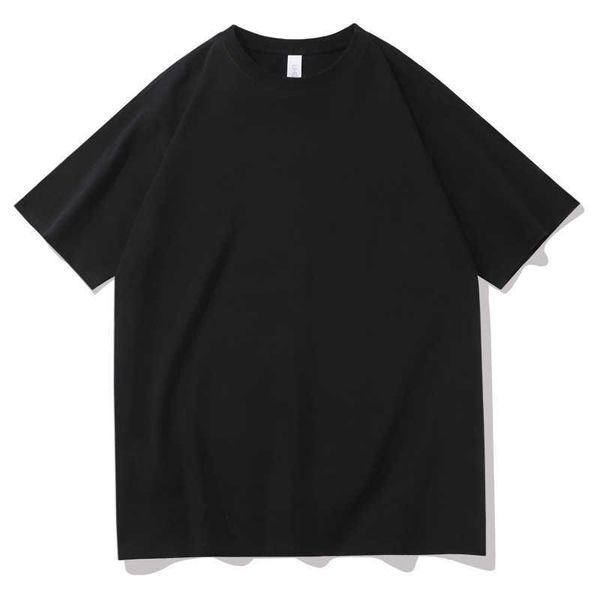 

2023ss spring summer thick fabric t shirt men women gray short sleeve tees jlv3, Blue