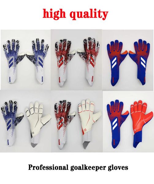 

glove sizes 8 9 10 brand professional goalkeeper gloves latex football goalkeeper luvas guantes8963689, Black
